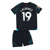 Manchester City Julian Alvarez #19 Replika babykläder Tredjeställ Barn 2023-24 Kortärmad (+ korta byxor)